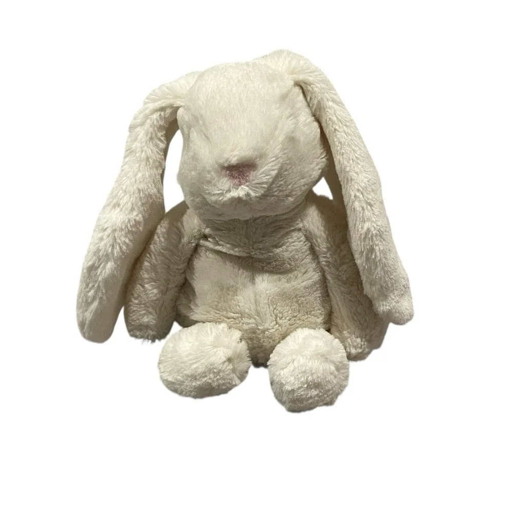 Baby Ganz Downy Bunny White Rabbit Stuffed Silky Cream Plush 11